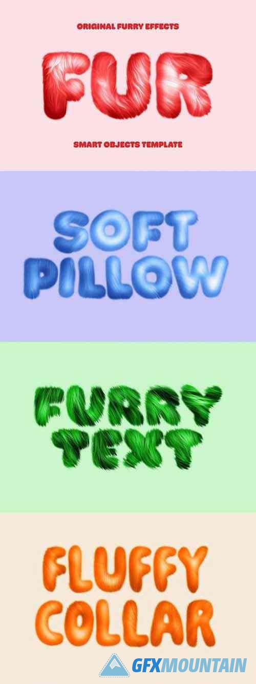 Soft Furry Text Effect