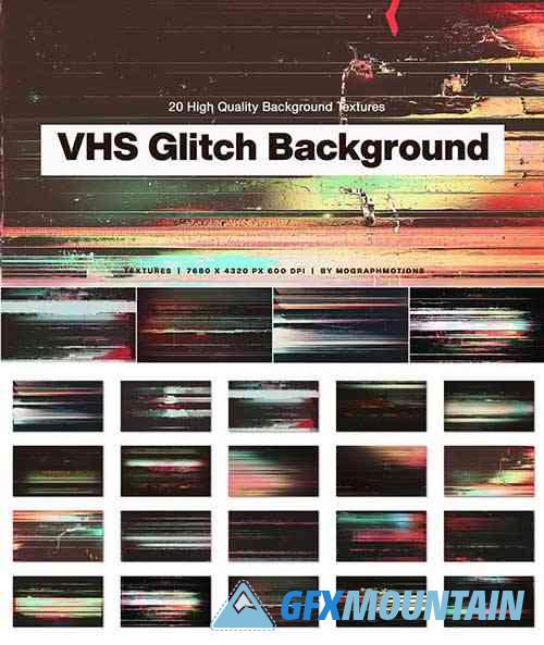 VHS Glitch Background