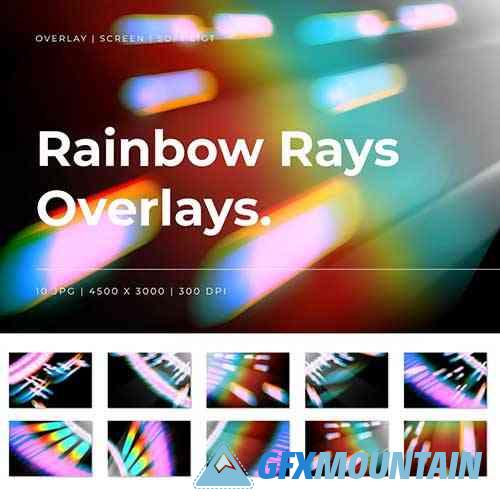 Rainbow Rays Overlays