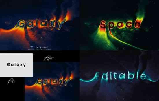 Galaxy Photoshop Text Effect