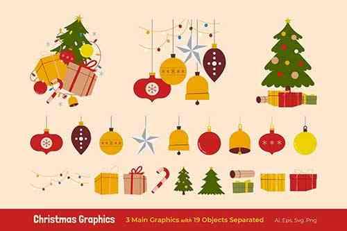 Christmas Celebration Objects Graphics