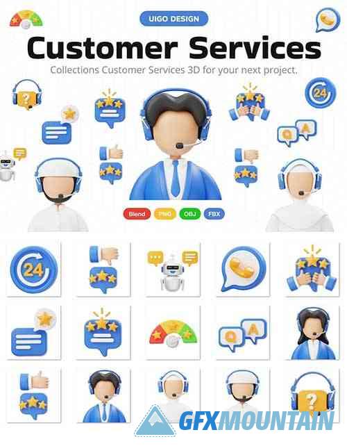 Customer Services 3D Icon