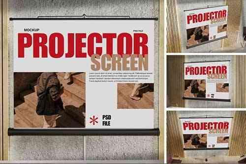 Projector Screen Mockup