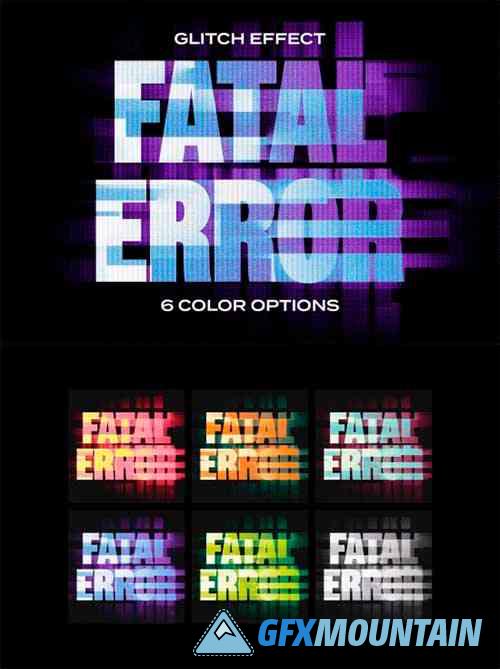 Fatal Error Glitch Text Effect