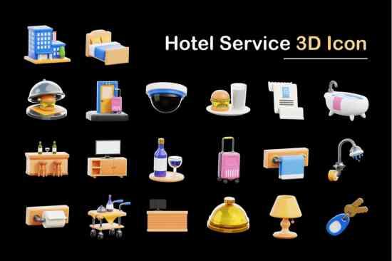 Hotel Service 3D Icon