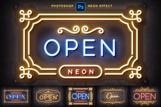 Neon Logo Mockups