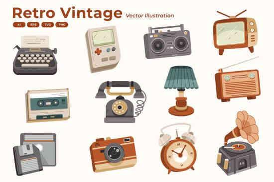 Retro Vintage Element Collection