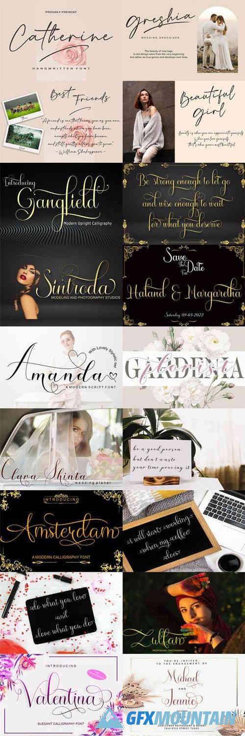 Modern Calligraphy Font Bundle