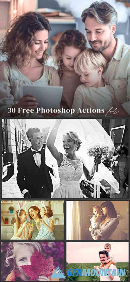 30 Family Pack Photoshop Actions