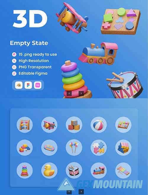 Kids toy – 3D illustratation