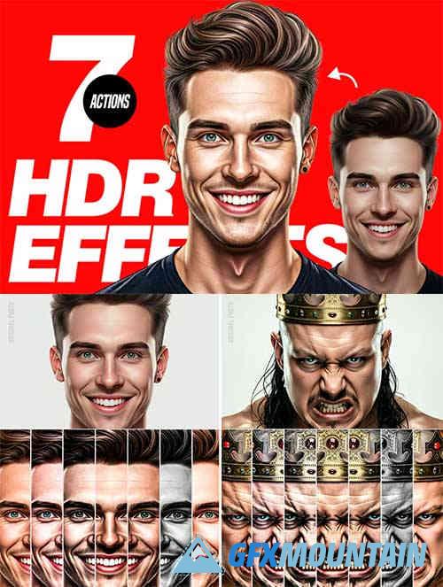 Premium HDR Effects - 7 Photoshop Actions