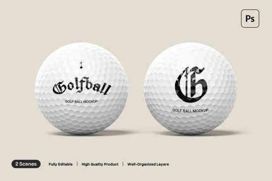 Golf Ball Mockup