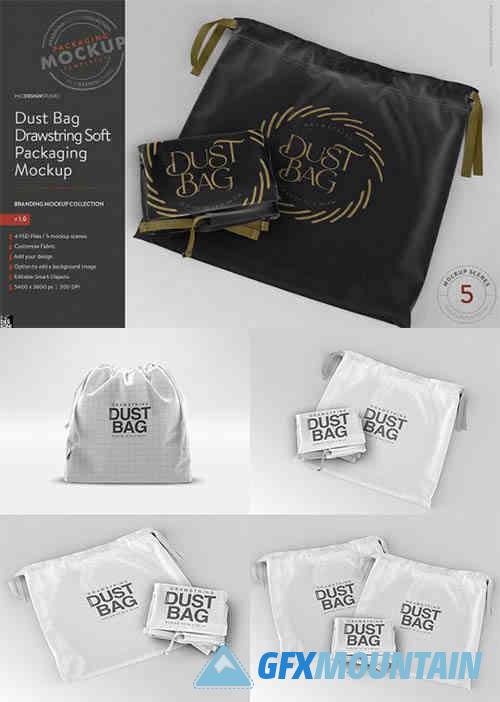 Drawstring Dust Bag Packaging Mockup