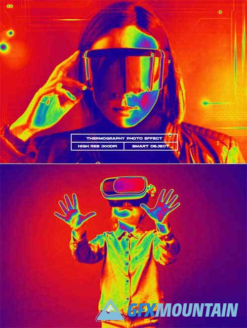 Thermography Photo Effect