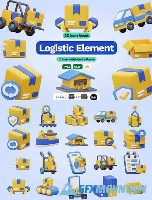 3D Logistic Icon