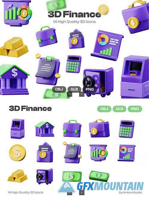 Finance 3D Illustration