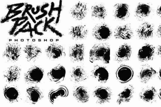 Splatter Ink Photoshop Brushes