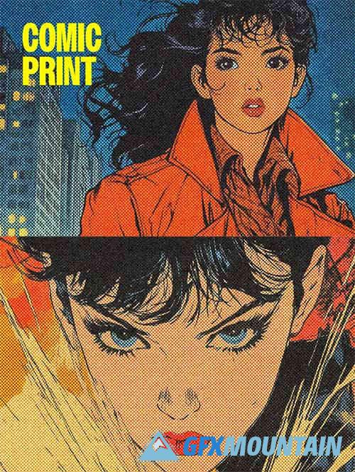 Comic Printing Photo Effect