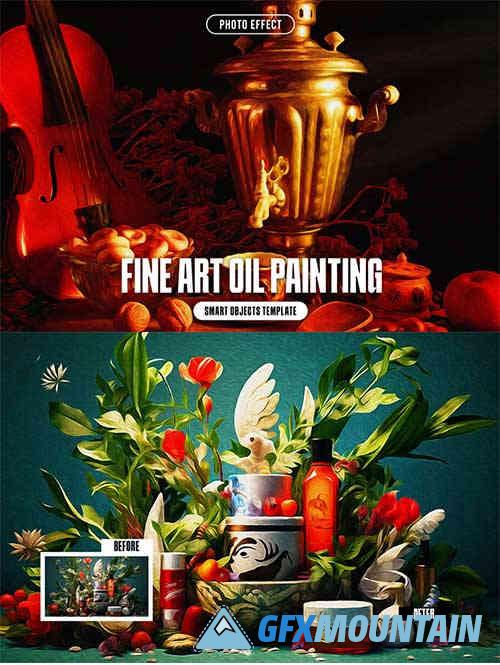 Fine Art Oil Painting Photo Effect