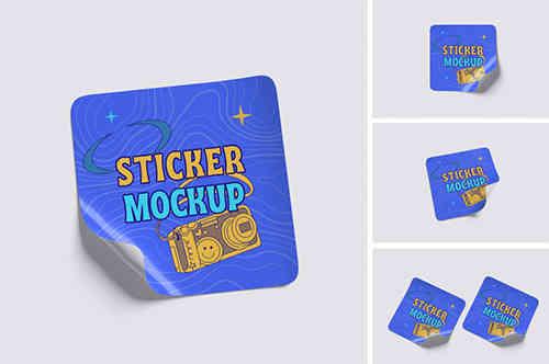 Stiker Mockup