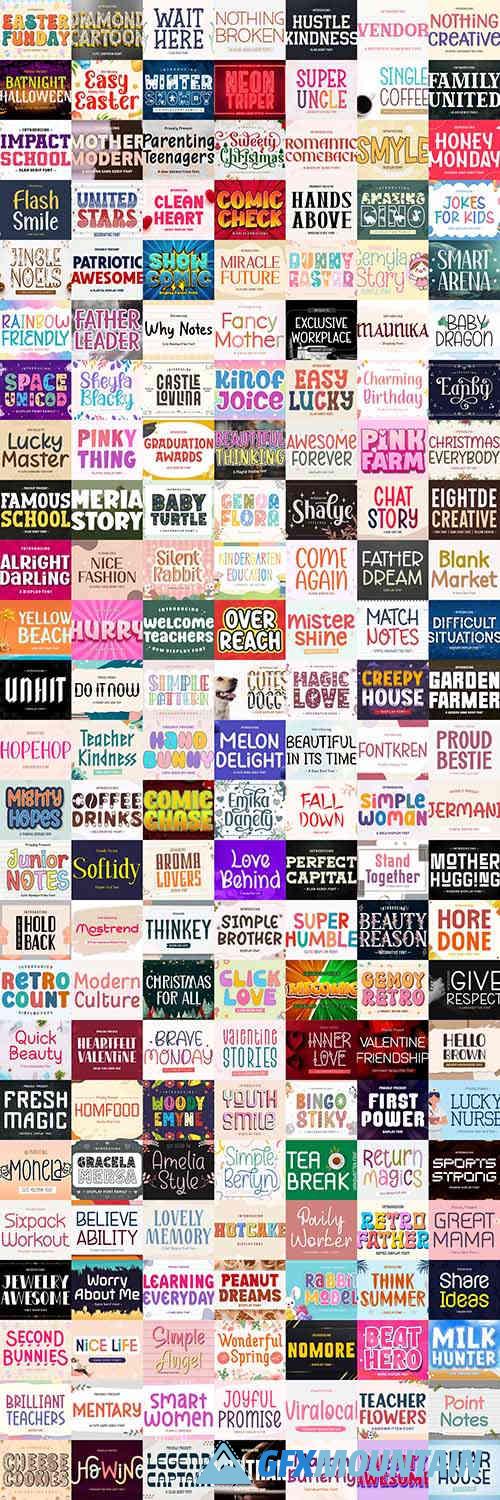 The Best Crafting Font Bundle