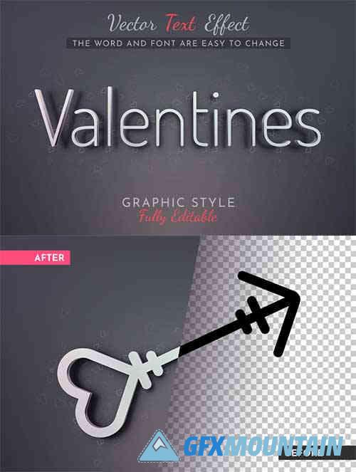 Valentines Editable Text Effect