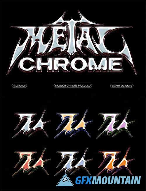 Metal Chrome Text & Logo Effect