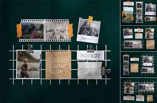 Photography Moodboard Mockup Set