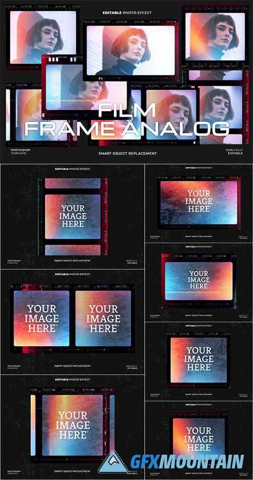 Photo Film Frames Mockup