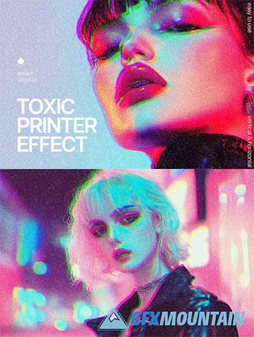 Toxic Printer Photo Effect