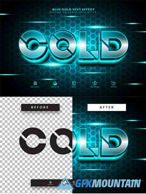 Neon Cold Editable Text Effect