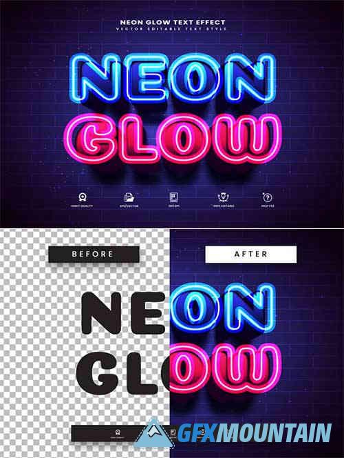 Neon Glow Light Text Effect