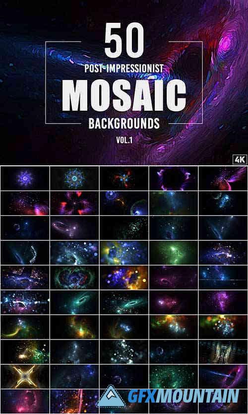 Post-Impressionist Mosaic Backgrounds