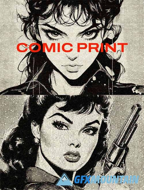 Authentic Comic Print Effect