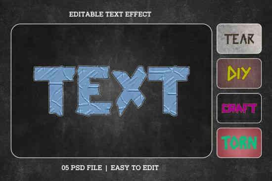 Duct Tape Text Effect Set