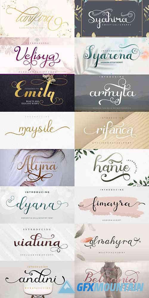 The Beauty Flourish Font Bundles