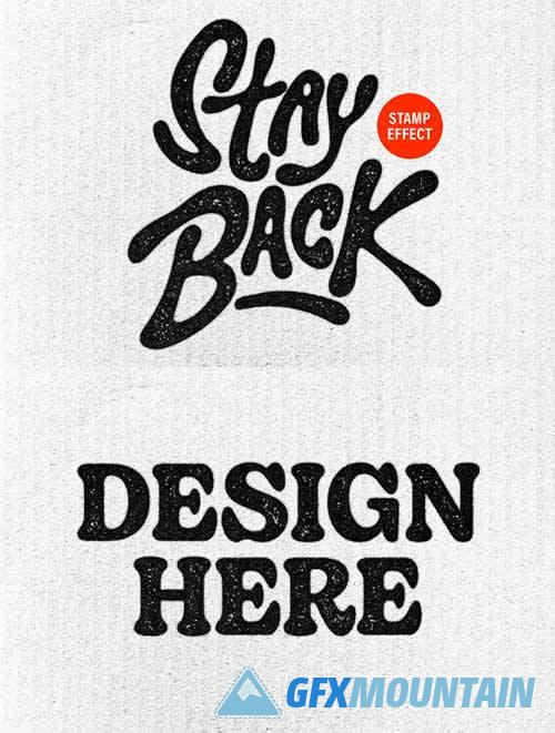 Craft Retro Print Text & Logo Effect