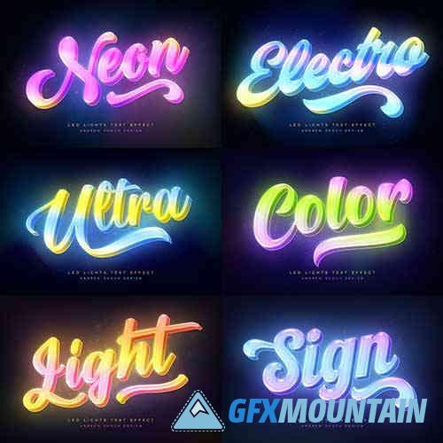 Led Lights Text Effects