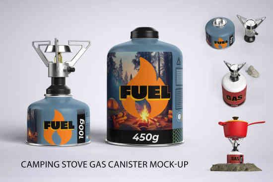 Camping Stove Gas Canister Mock-Up