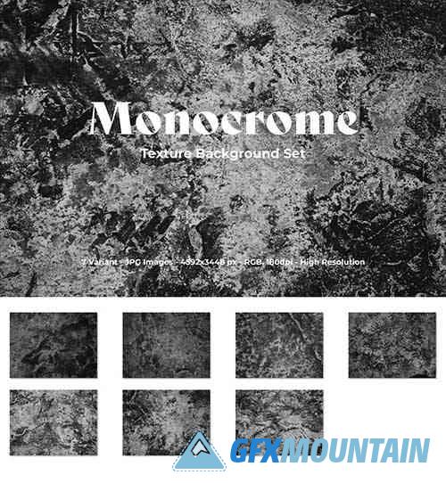 Monocrome Texture Background Set