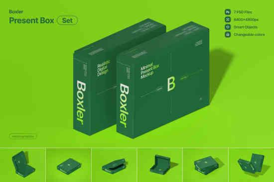 Boxler Present Box Mockups