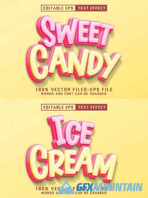 Sweet Candy Editable Text Effect