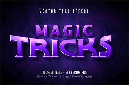 Magic Tricks – Editable Text Effect, Font Style