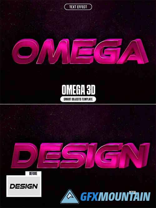 Omega 3D Text Effect