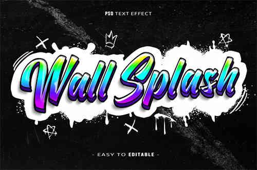 WallSplash Graffiti Text Effect