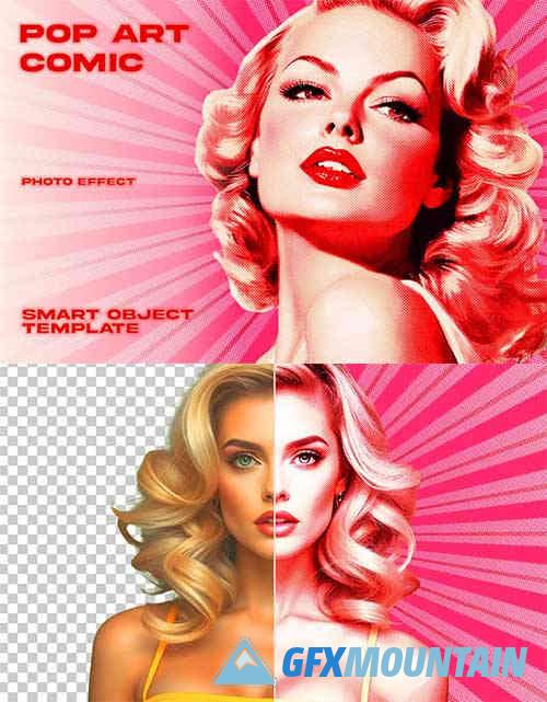 Pop Art Comic Photo Effect