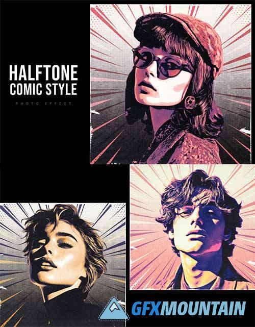 Halftone Comic-Style Photo Effect