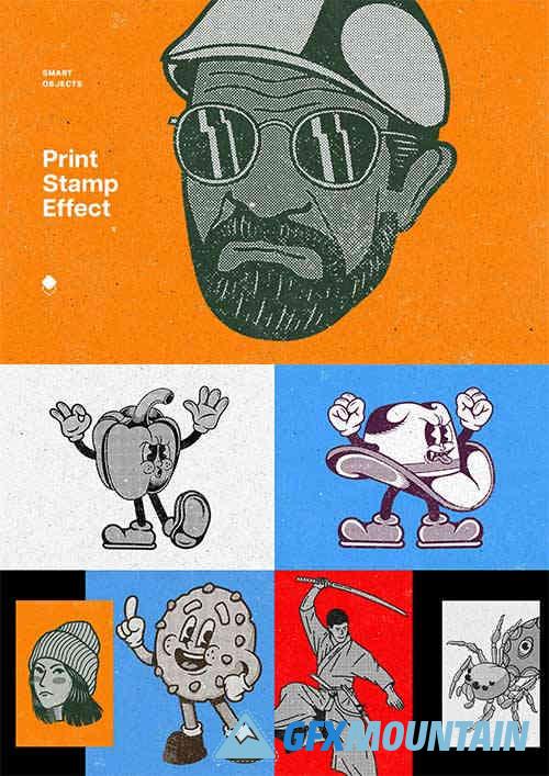 Print Stamp Effect