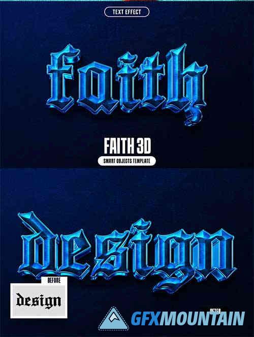 Faith 3D Text Effect