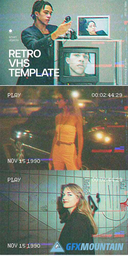 Retro VHS Photo Template